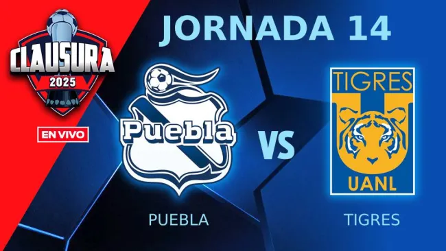 Puebla vs Tigres EN VIVO Liga MX Clausura 2025 Jornada 14