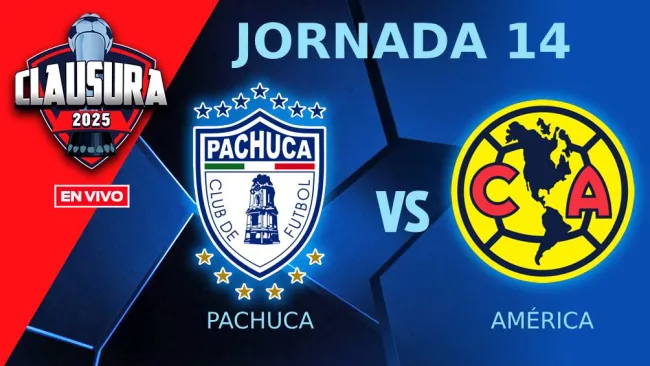 Pachuca vs América EN VIVO Liga MX Clausura 2025 Jornada 14