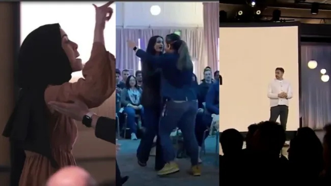 Las mujeres fueron sacadas del show donde estaba presente Bill Gates.