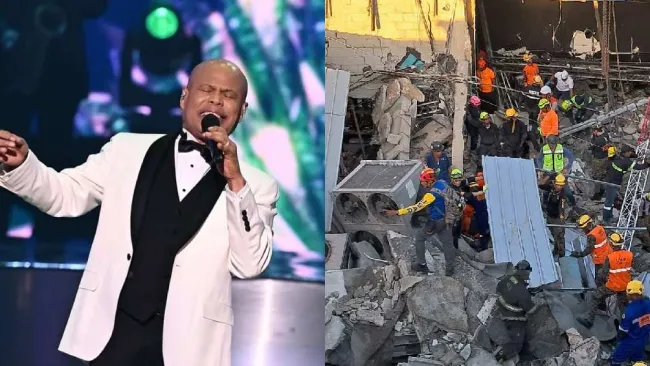Cantante Rubby Pérez es rescatado con vida tras derrumbe en discoteca de República Dominicana