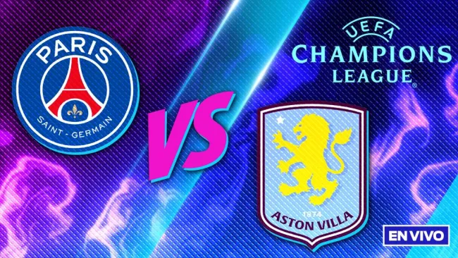 PSG vs Aston Villa EN VIVO UEFA Champions League Cuartos de Final Ida
