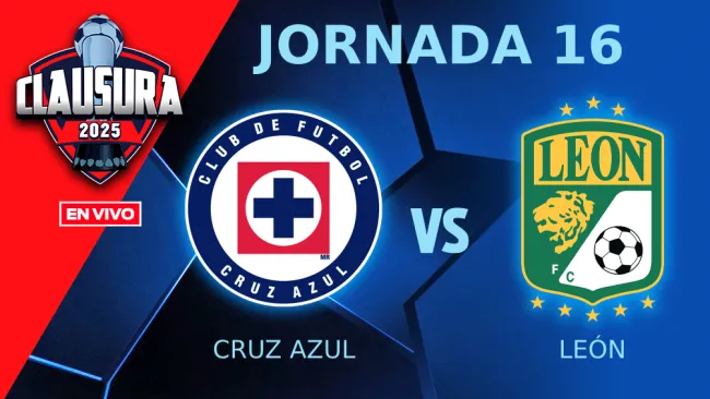 Cruz Azul vs León EN VIVO Liga MX Jornada 16 Clausura 2025
