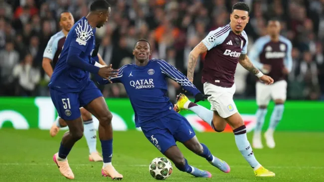 Aston Villa remonta, pero no le basta y PSG avanza a Semifinales