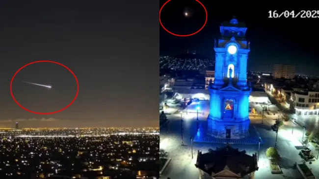 El fragmento rocoso no causó daños en la población.