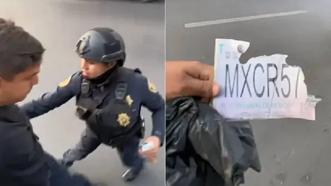 VIDEO: Policías de CDMX utilizan placas falsas para extorsionar
