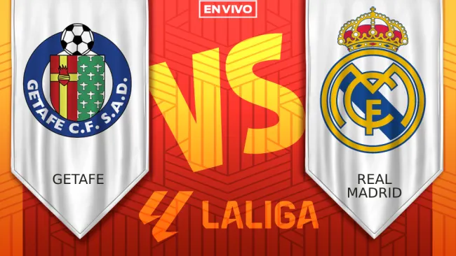 Getafe vs Real Madrid EN VIVO LaLiga Jornada 33