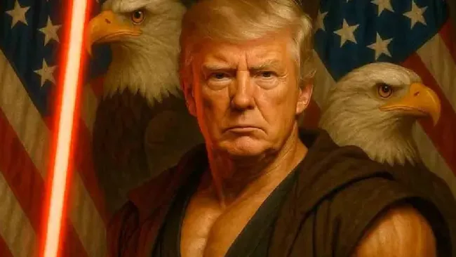 La Casa Blanca festeja el Día de Star Wars con Trump vestido de Sith