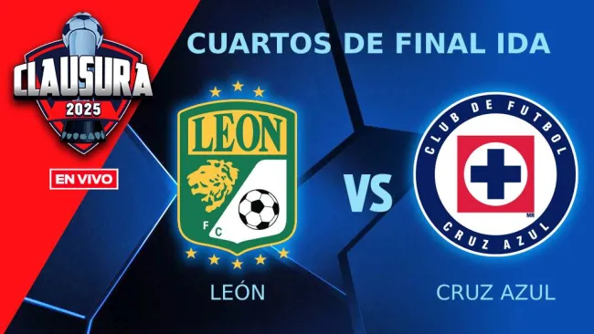 León vs Cruz Azul EN VIVO Liga MX Cuartos de Final Ida Clausura 2025