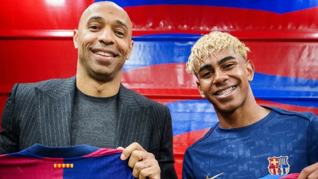 ¡Tremendo encuentro! Thierry Henry y Lamine Yamal convivieron tras El Clásico