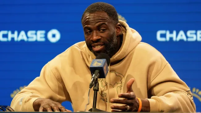 Draymond Green en conferencia de prensa