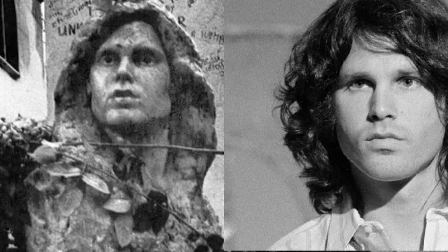 Recuperan busto robado de Jim Morrison en París, 36 años después de su desaparición