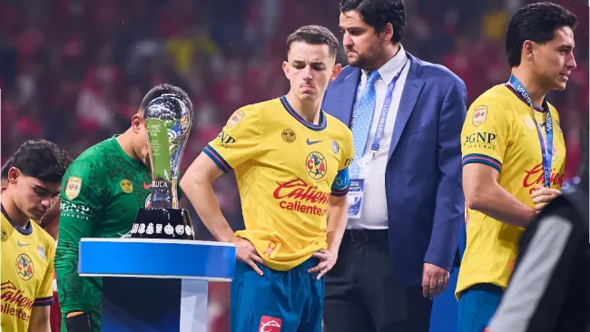 Álvaro Fidalgo, desconsolado al perder la Final ante Toluca