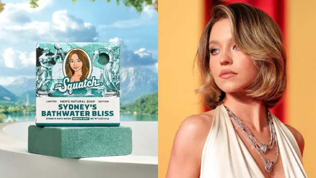 Sydney Sweeney lanza jabón con agua usada de su baño 