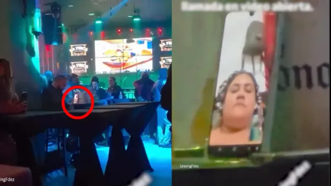 Al compa no le importó que su mujer lo viera, el siguió echándose sus cervezas.