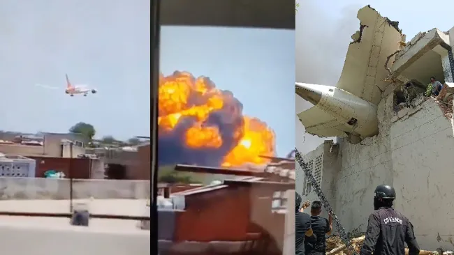 El vuelo AI171 cayó sobre una zona de departamentos.