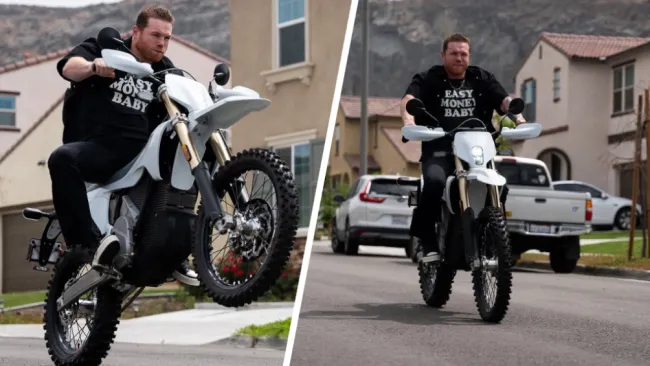‘Canelo’ Álvarez sorprende con sus habilidades en motocicleta: “¡Qué perro jala!”
