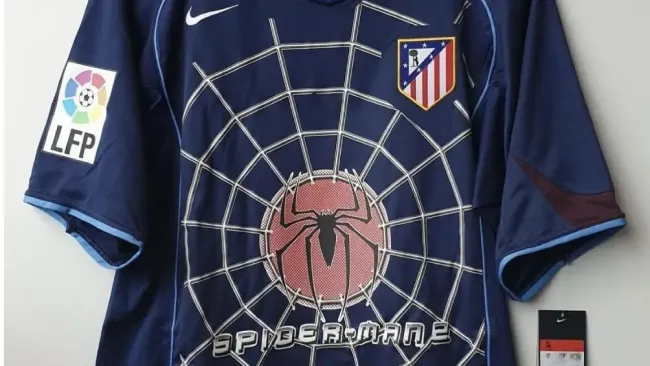 Se filtra nuevo jersey del Atlético de Madrid inspirado en icónico modelo de Spiderman