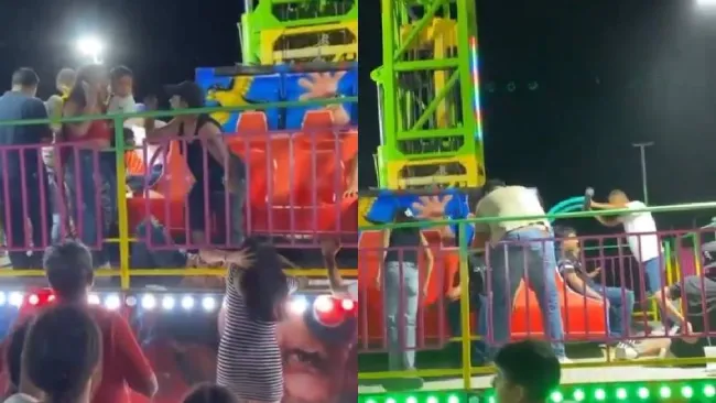 VIDEO: Falla en juego mecánico “El Martillo” deja al menos 15 lesionados en feria de Nuevo León
