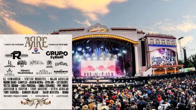 Festival ARRE 2025 revela cartel con Grupo Firme, Fuerza Regida y más de 40 artistas