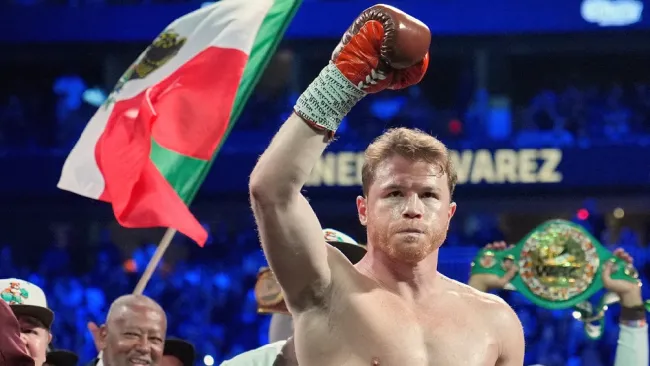 Saúl Canelo Álvarez en pelea