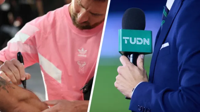 ¡Cumple un sueño! Miembro de TUDN se tatúa autógrafo de Messi