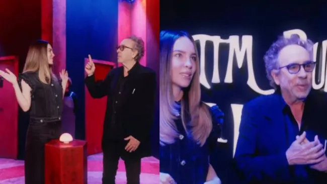 Belinda y Tim Burton protagonizan encuentro épico en la inauguración de “El Laberinto” en CDMX