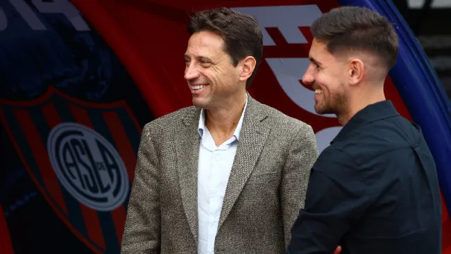 Marcelo Merotti en las instalaciones de San Lorenzo