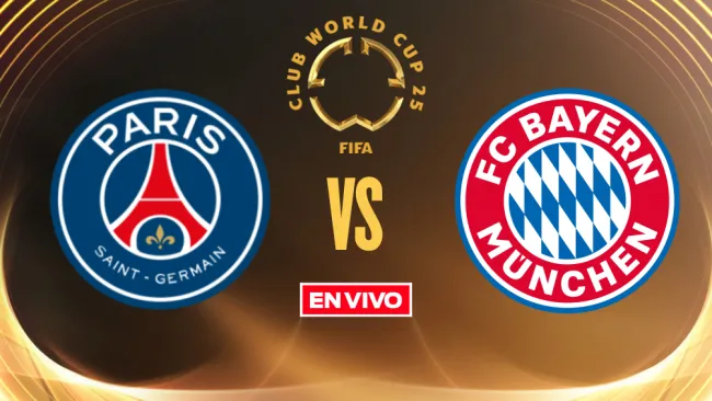 París Saint-Germain vs Bayern Munich EN VIVO Mundial de Clubes Cuartos de Final