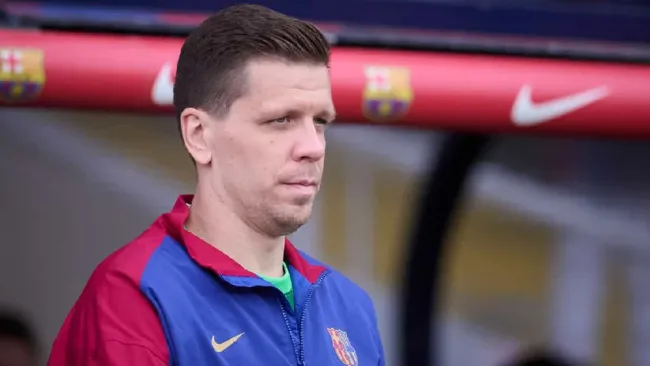Szczesny en el banquillo del Barcelona