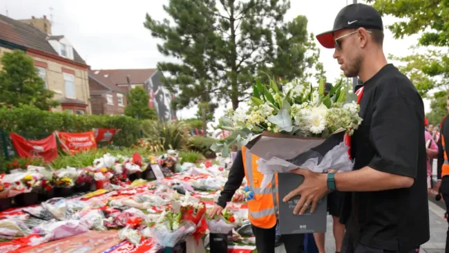 Último adiós a Diogo Jota: Así fue el homenaje con presencia de Henderson, Everton y más figuras del futbol mundial