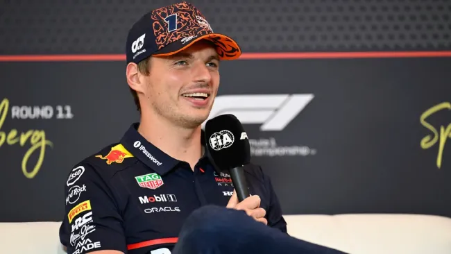 Verstappen en conferencia de prensa