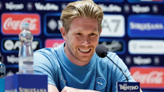Kevin De Bruyne en conferencia de prensa