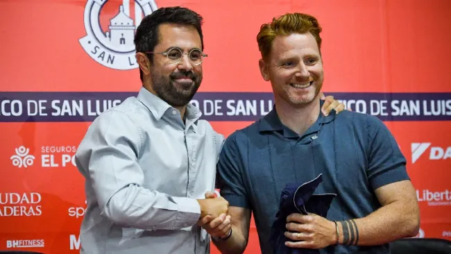 Guillermo Abascal en su presentación en San Luis