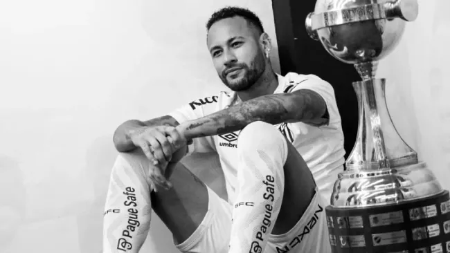 Neymar Jr con Santos