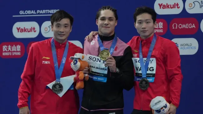 ¡Oro para Osmar Olvera! El mexicano gana en trampolín de tres metros en el Mundial de Singapur