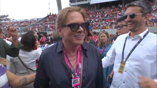Axl Rose fue el invitado de honor en el Gran Premio de Hungría