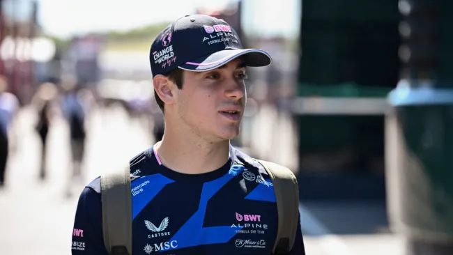 Franco Colapinto chocó con Alpine durante las prubeas de neumáticos