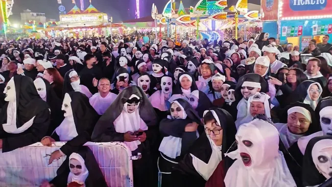 Todas bailaron al ritmo del remix de 'Las Monjitas' del grupo Exterminador.