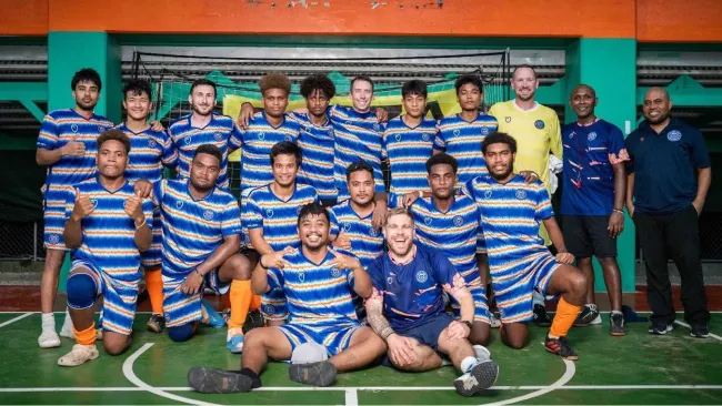 Islas Marshall disputa su primer partido de futbol