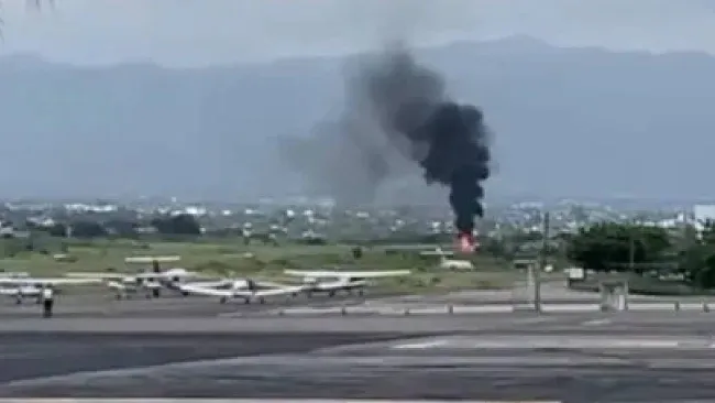 VIDEO: Falla al aterrizar: aeronave se accidenta en aeropuerto de Cuernavaca