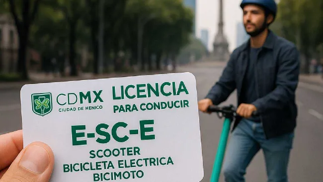¿Precio? En diciembre inicia expedición de licencias para scooters y bicicletas eléctricas en CDMX