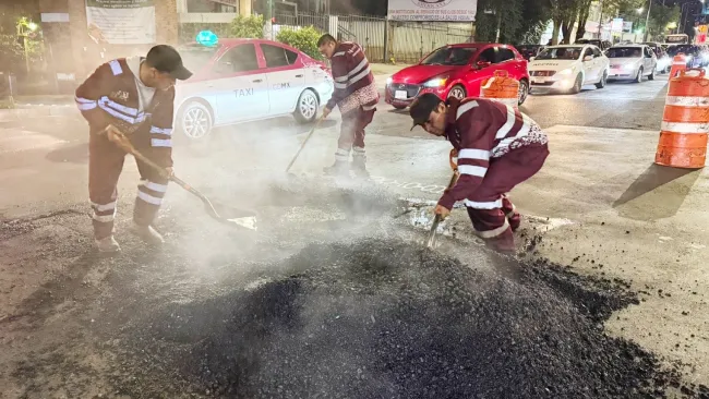 Cada día, 10 kilómetros de hoyos serán arreglados. 
