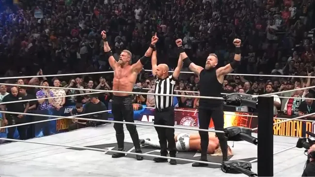 Adam Copeland y Christian Cage se reunieron como equipo en el evento