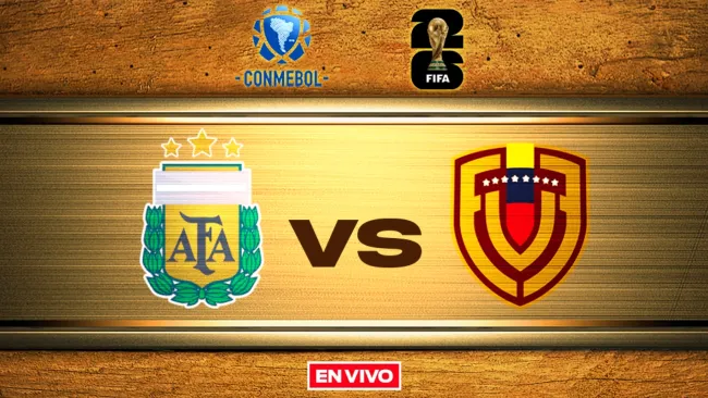 Argentina vs Venezuela EN VIVO Eliminatorias Conmebol Mundial 2026