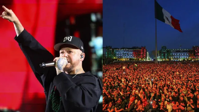 Residente reúne más de 180 mil personas en el Zócalo de CDMX para su concierto gratis