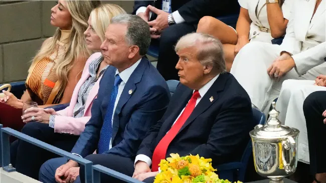 Visita de Trump al US Open genera abucheos y largas colas de seguridad