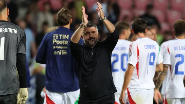 Gattuso pierde la calma y se encara con jugador de Israel tras la victoria de Italia