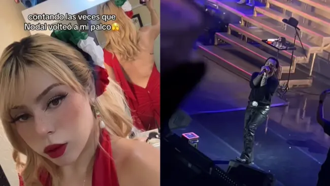 Fan asegura que Christian Nodal no dejaba de mirarla: VIDEO