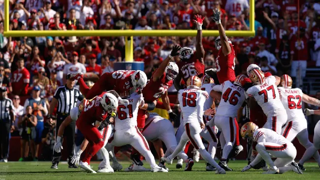 Con un gol de campo de último segundo, San Francisco 49ers derrota Arizona Cardinals