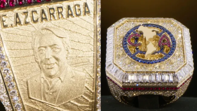 Detalles personalizados en el anillo del presidente americanista